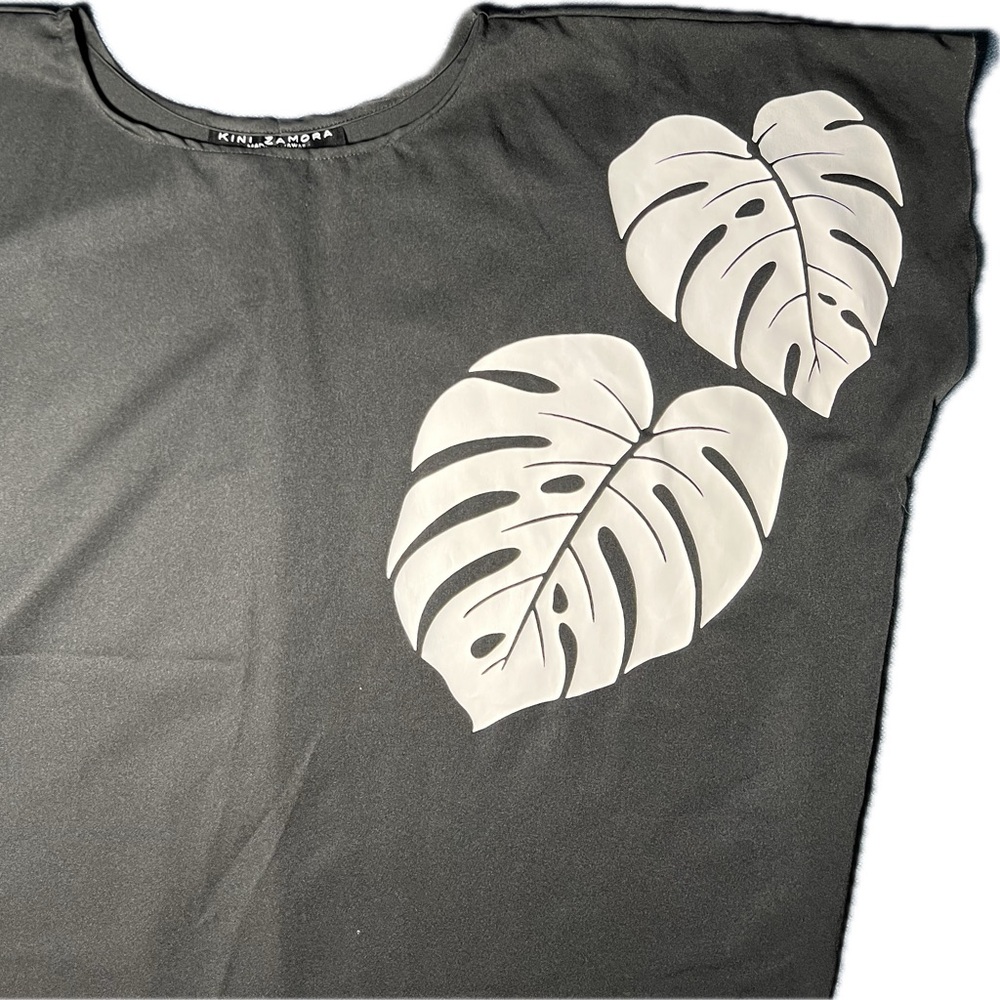 Kini Zamora Monstera Leaf Design Tee